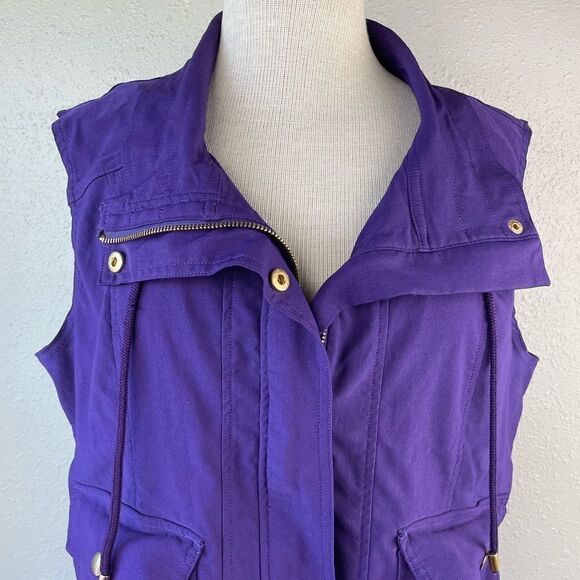 Draper’s & Damon’s Petite Purple Vest Size Petite XL EUC - Picture 2 of 6